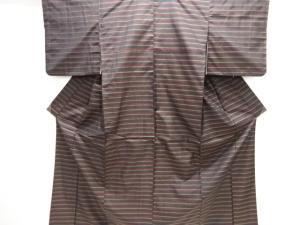 横段織り出し本場泥大島紬着物アンサンブル(内袖付き)